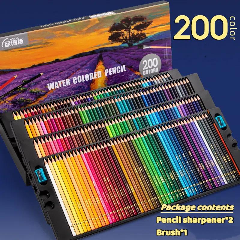 

Профессиональные цветные карандаши 72 цвета Карандаши для рисования на масляной основе Ручной рисунок Эскизы Водорастворимые цветные карандаши для художников и начинающих 200 Colors
