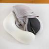 Memory Foam U-Shaped Neck Pillow with Hood - Portable Travel Pillow for Airplane and Outdoor Use