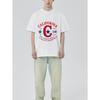 Black Short Sleeve T Shirt California City Los Angeles Hills Athletic Department Graphic Print Casual Wear