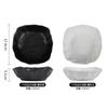 Frosted ceramics black white salad bowl household Hotels restaurant breakfast dinner Desserts porcelain square tableware bowls