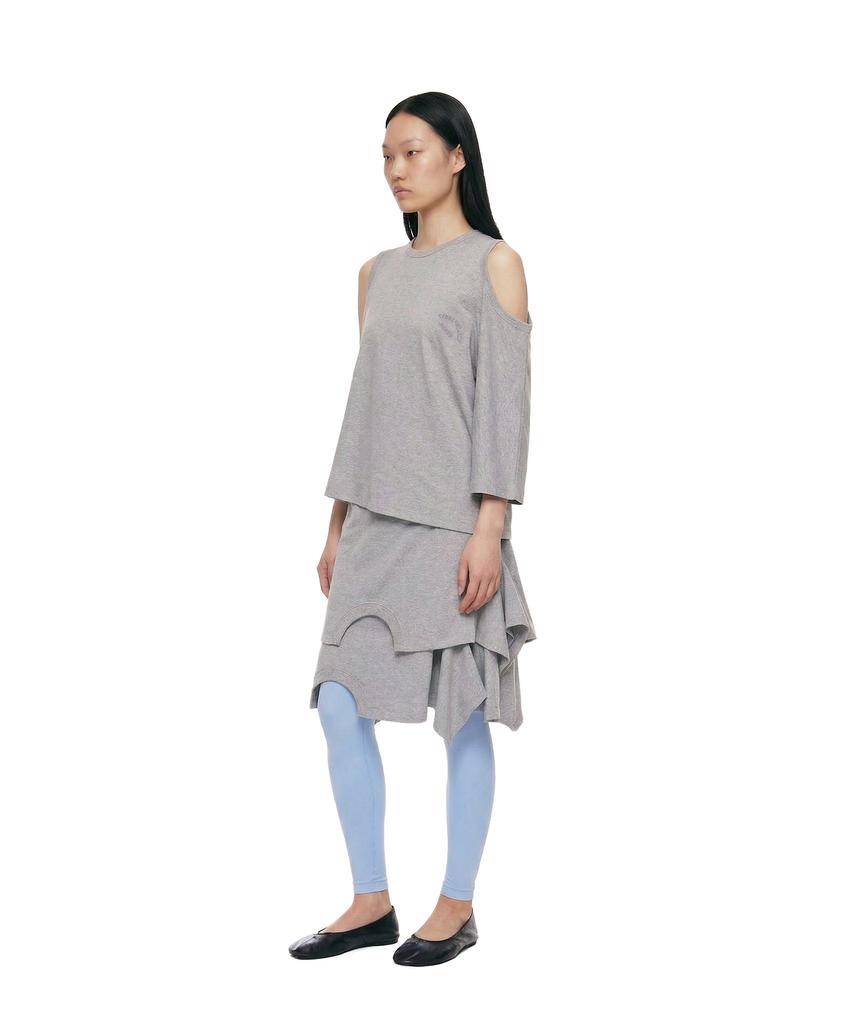 Trunk Project Upside-Down Midi Skirt_Grey