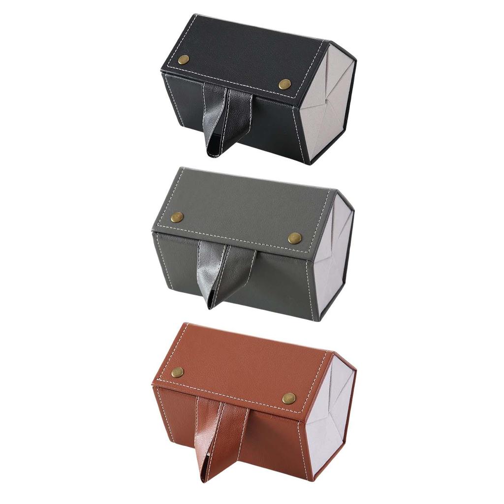 Travel Sunglasses Organizer Folding Design PU Eyeglasses Storage Case Box Multiple Hanging Eyewear Holder Display