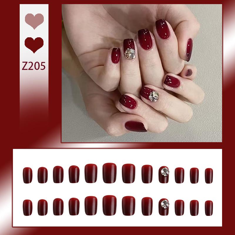 Luxurious Transparent Blush Bubble Rose Press-On Nail Set with Wearable Stickers