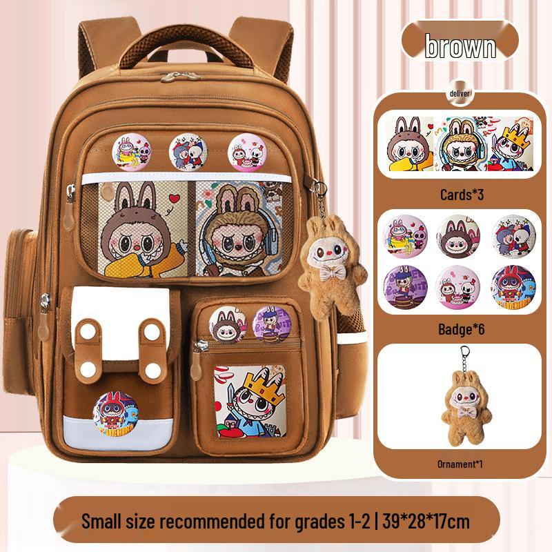 Lightweight Large Capacity Backpack for Grade 1-6 Students, Boys or Girls