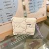 Mini Quilted Cotton Cosmetic Bag Portable Floral Cartoon Storage Pouch for Lipstick & Earphones