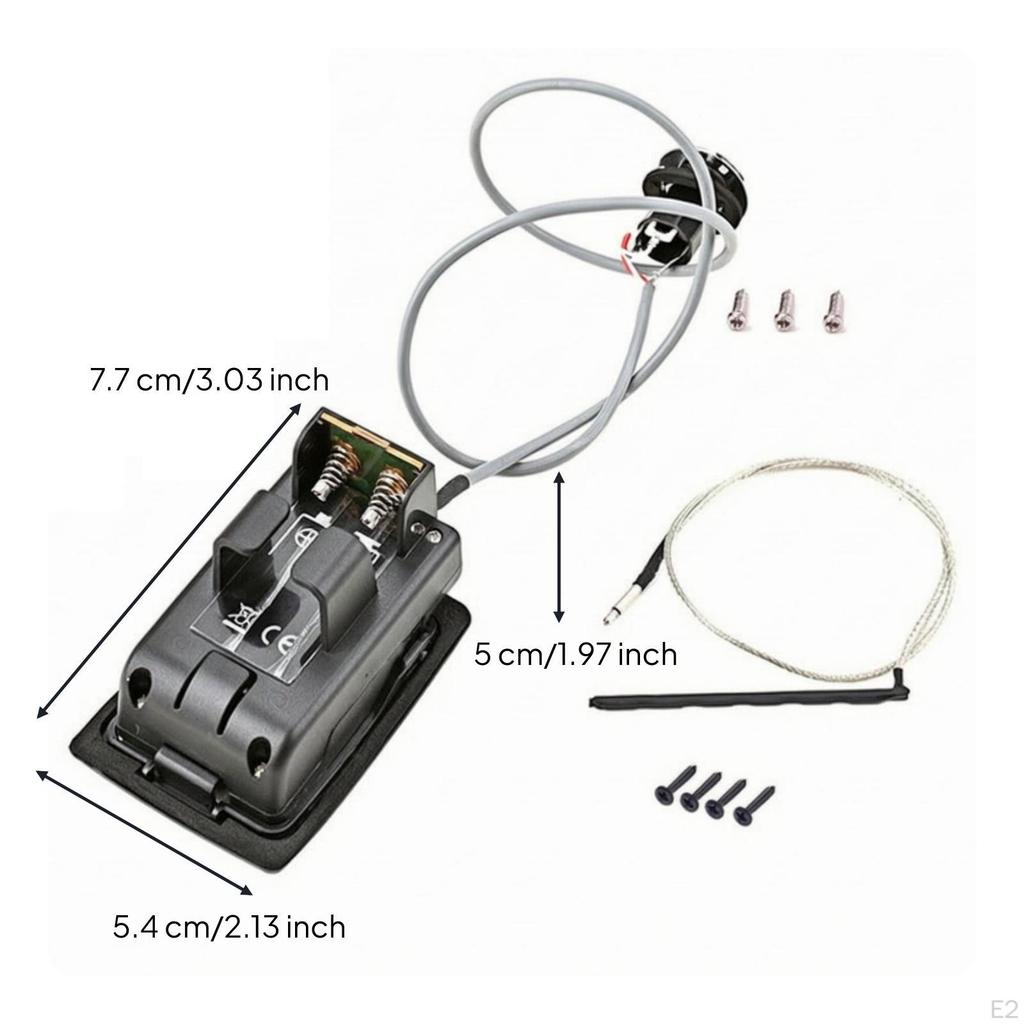 PreWired Guitar Preamp with Pickup | simple control Layout, Acoustic System, for