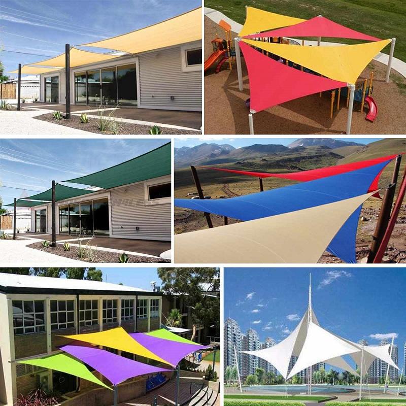 Customize White Color HDPE Sunshade Net Outdoor Swimming pool Patio Sun Shelter Sail 95% Shade Rate Amusement Park Shading Nets