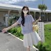 Summer Sweet College Style Age Reduction Design Sense Lace Small Short Sleeve Shirt Women's Versatile Loose Shirt