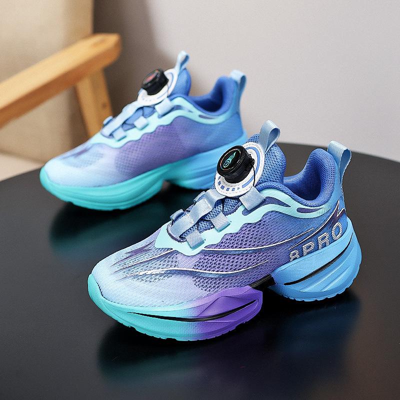 Boys shoes single net 2025 new summer breathable children's running sports basketball shoes shock absorption training mesh shoes