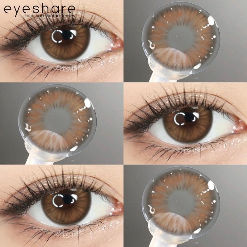 

EYESHARE 1 Pair New PROVENCE Contact Lenses for Eyes Pink Purple Color Eye Makeup Lens Natural Brown Grey Korean Softlens