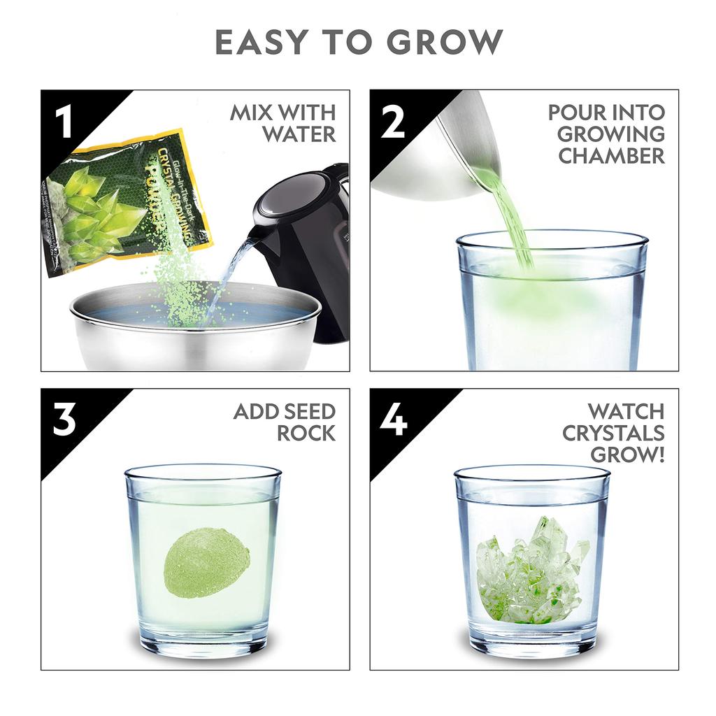 National Geographic Glow in the Dark Crystal Growing Kit 3 Additional Color Choices [National Geographic] Available! [Item]