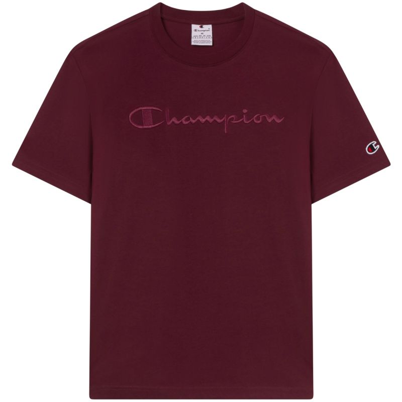 Champion Men's T-Shirt Burgundy 220273 RS522, Size S
