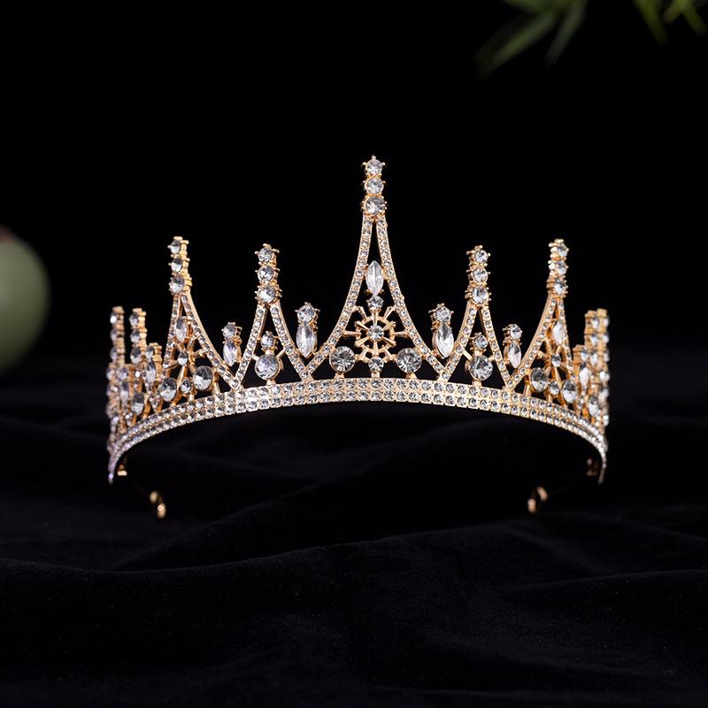 

Bridal Tiara Crown Alloy Wedding Luxury Fashionable Hair Accessories Birthday Coming of Age Ceremony Crown