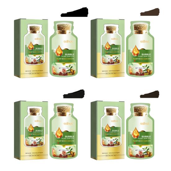 10Pcs 30ML Blase Haar Farbstoff Sanfte Natürliche Pflanzen Extrakt Färbung Shampoo Männer Frauen Botanische Blase Färben Schaum