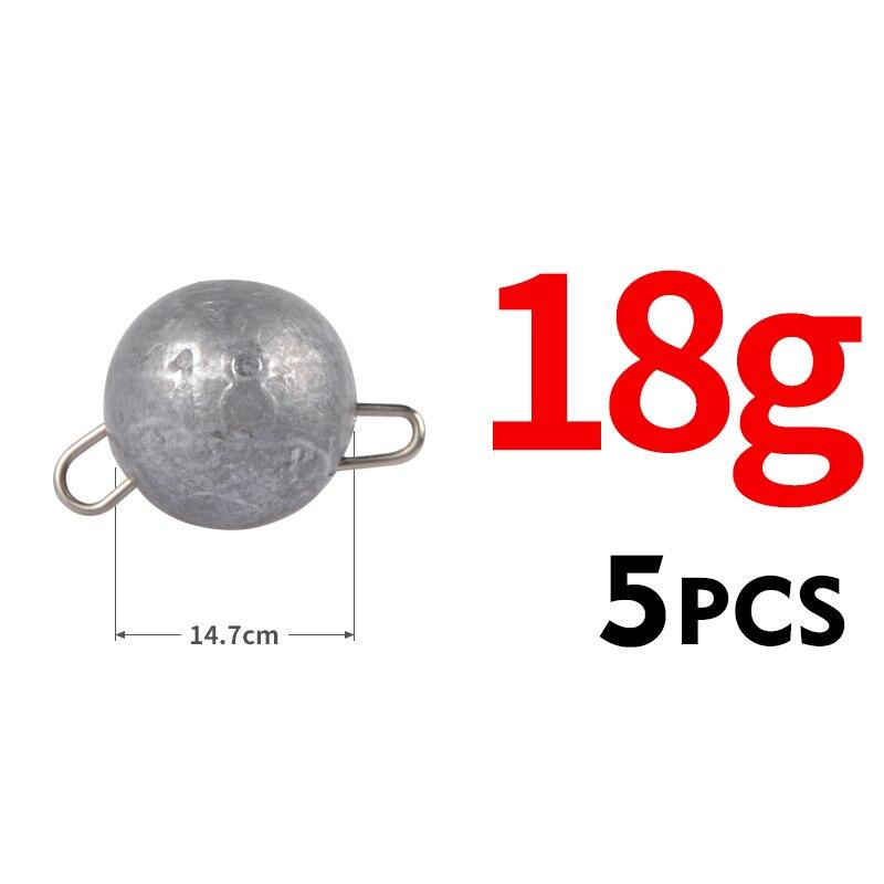 

MEREDITH Hook Aggravated 2g 4g 6g 8g 10g 12g 14g 16g 18g Джиг-головка Deep Water Bullet Weight Soft Lure Baits Рибальські снасті 18g 5Pcs