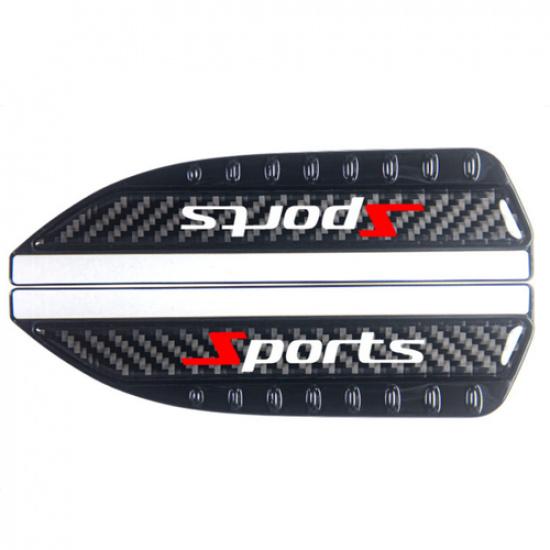 Carbon Fiber Look Rain Eyebrow Visor Cover For Car SUV Side Rearview Mirror 2Pcs