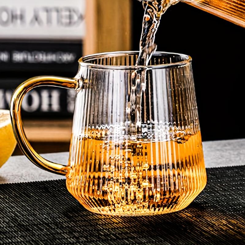 12,3 oz průhledné sklo s rukojetí Žáruvzdorný šálek na kávu Retro Smoothie šálek Velmi vhodný pro víno Chlazené pivo Káva Whisky Koktejly atd.. so