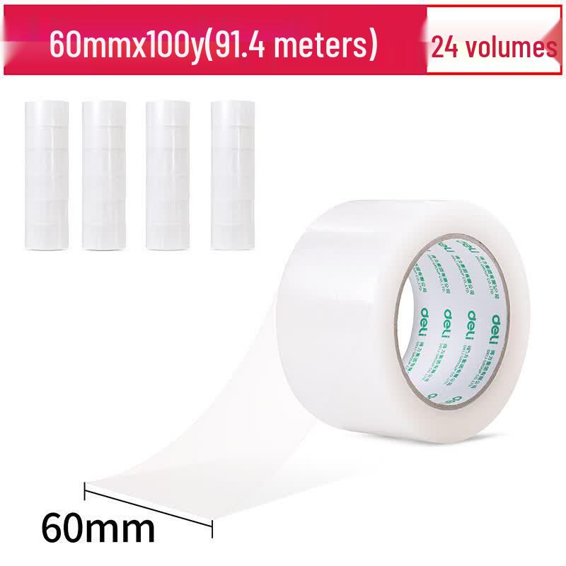 Deli 33301 Clear Packing Tape