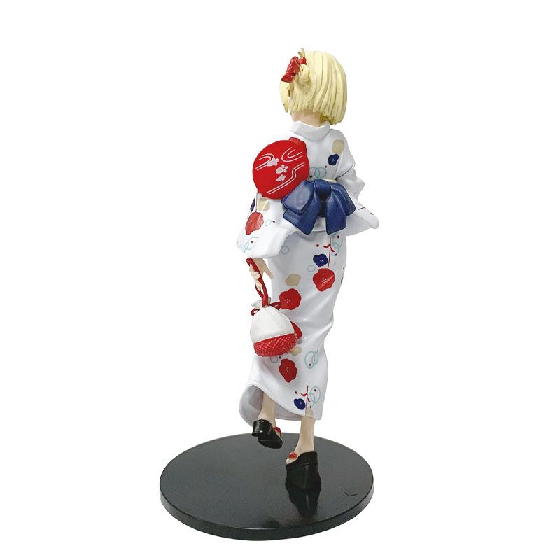 Lycoris Recoil Yukata Outfit Figure Nishikigi Chisato Inoue Takina Anime Girl Kimono Model Toy Gift