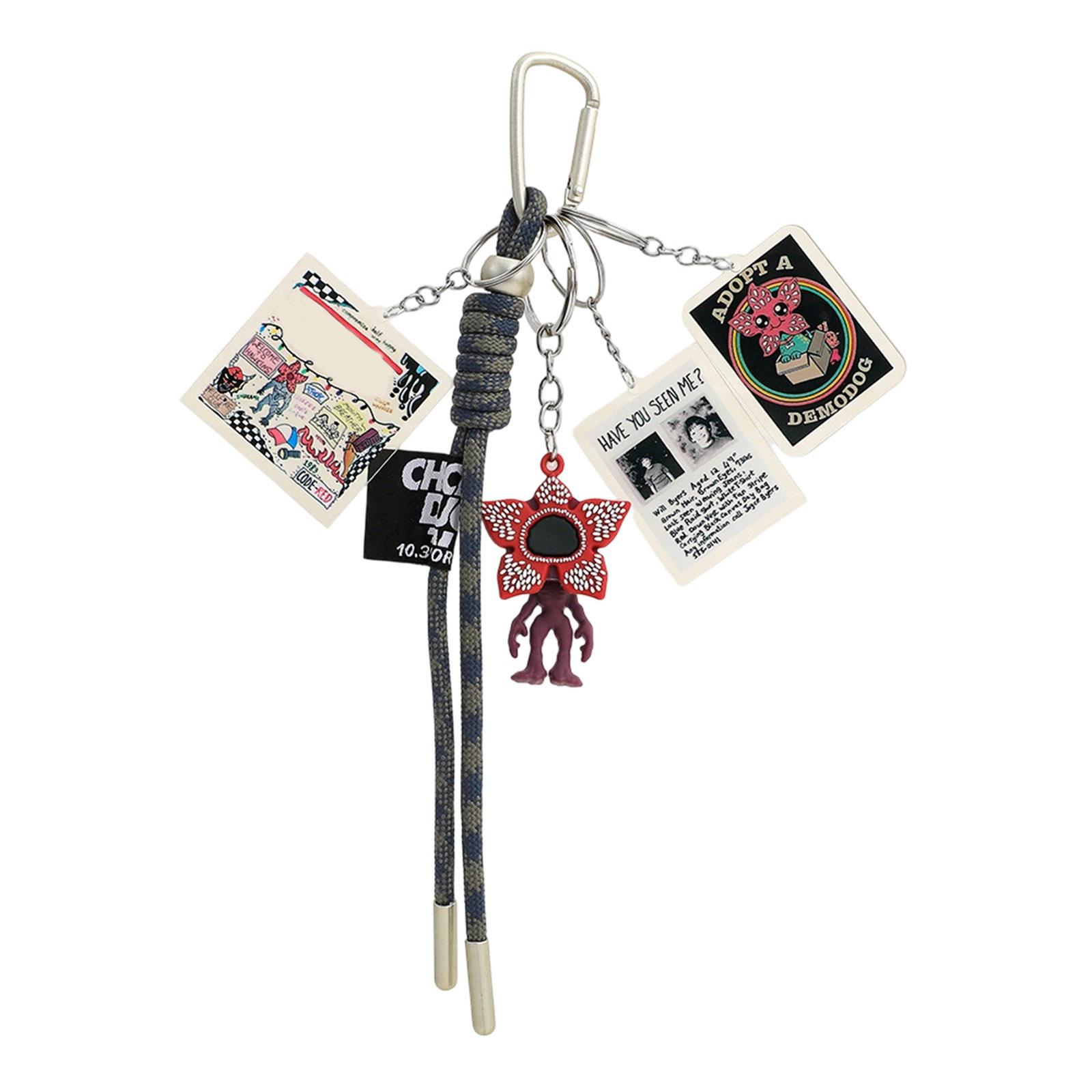 

Bag Pendant Creative Couple Man Eating Flower Keychain One Size