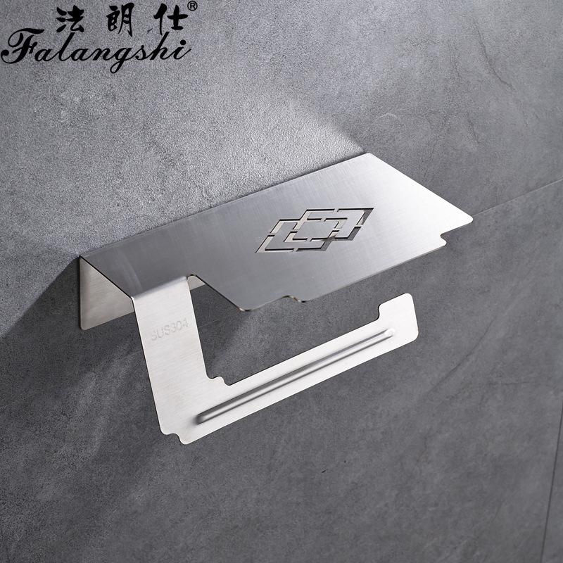 

Матовый черный держатель для туалетной бумаги и мобильного телефона из нержавеющей стали 304