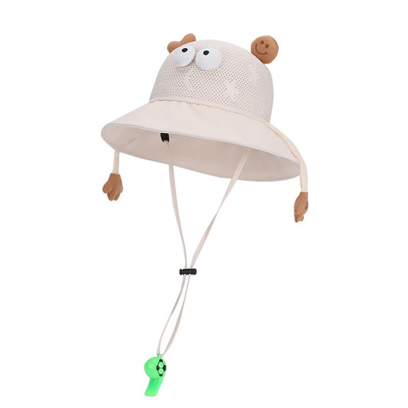 

Childrens Wide Brim Sun Hat With Ventilated Design For Summer Beach And Park Use бежевий
