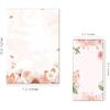 30 Stationery Writing Paper with 18 Self Adhesive Envelopes, Stationary Set for Writing Letters, Cute Stick Stationary Set, 6 Unique Designs, Double