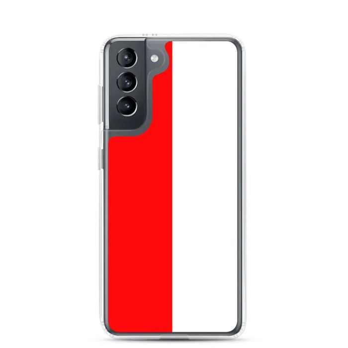 Coque Téléphone - Samsung - Galaxy S21 Plus - Drapeau Indonésie - Souple - Multicolore