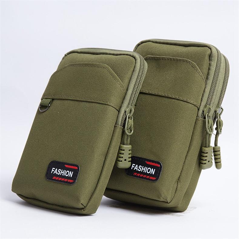 Vertical Single/Double-Layer Mountaineering Buckle Waterproof Belt Waist Bag Outdoor Running Mobile Phone Bag For Men