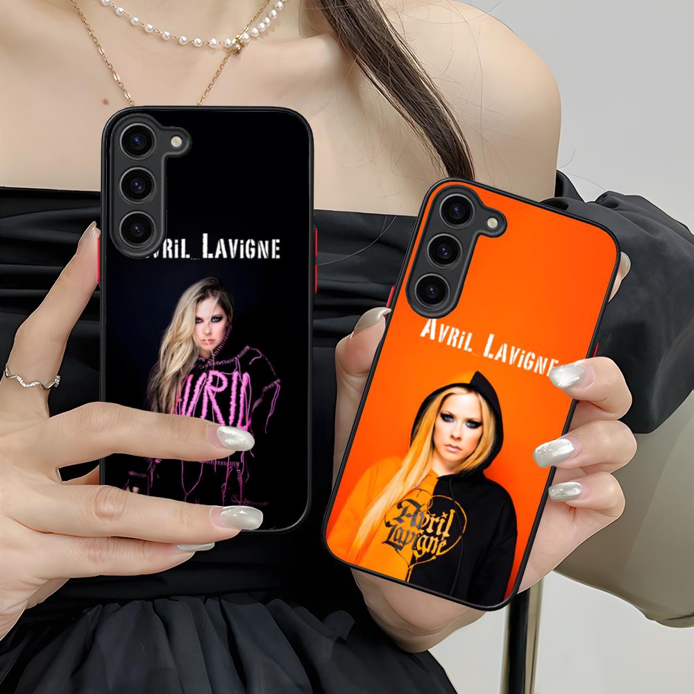 Avril Lavigne Silicone Mobile Phone Case for Samsung Galaxy S26 S25 S24 S23 S22 S21 Plus FE Ultra Colorful Cover