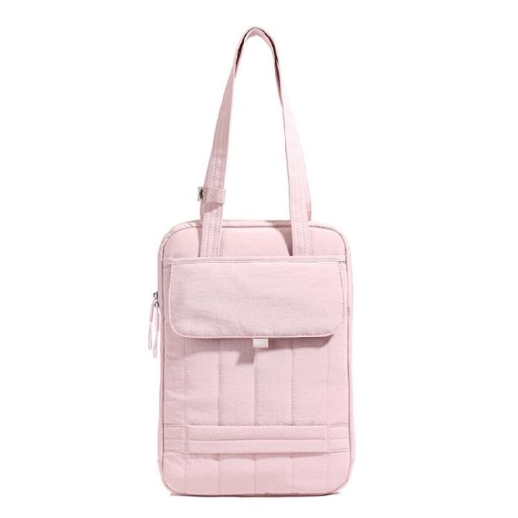

15Inch Laptop Bag Water Resistant Fabric Construction Business Trip Office Carryall розовый