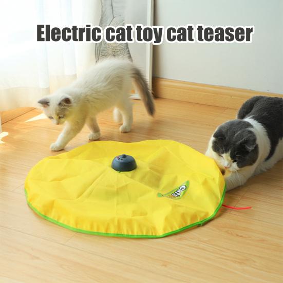 Electric Cat Toy Cat Stick Interactive Hide And Seek Kitten Wand 360 Degree Rotating Mouse Tail Toy Home Pet Supplies