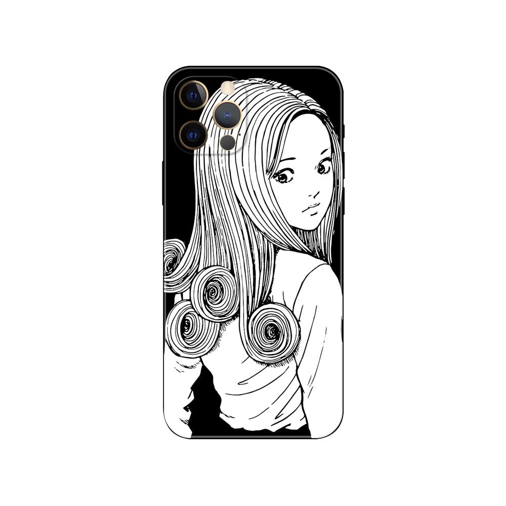 

Чехол для телефона ужасов Tomie Junji Ito Horror для iPhone 5S 2020se 6s 7 8 plus x 10 XR XS 11 12 13 mini pro MAX, черная задняя крышка из ТПУ iphone 13