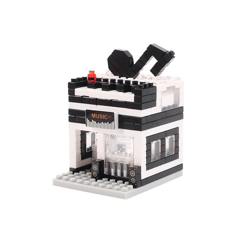 

Jiker Pocket Street Scene Model Diamond Building Blocks Educational DIY Toy Set.