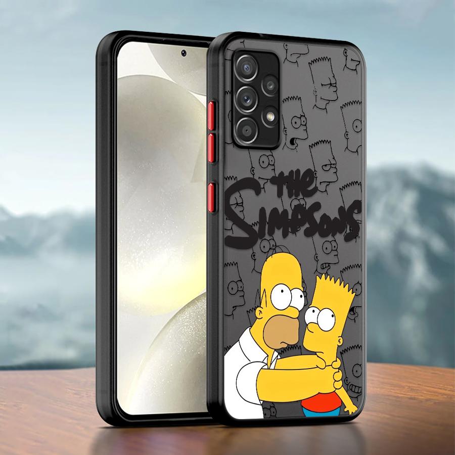 The Simpsons Family Phone case for Samsung Galaxy A21s A22 A71 A72 A73 A23 A25 A52s A53 A54 A55 A24 A31 A32 A33 A34 A51 A52