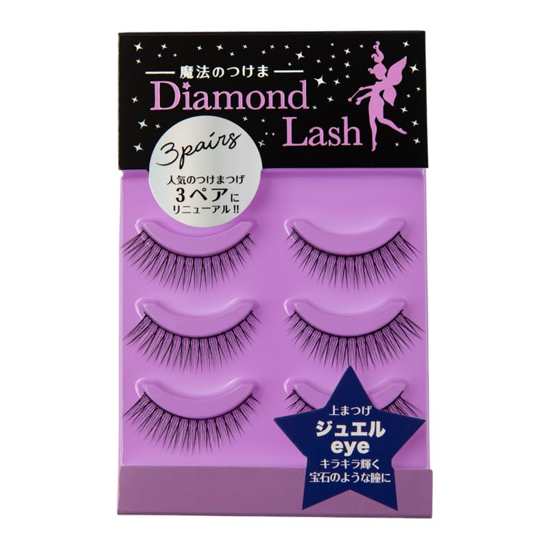 

[3 Pairs] DiamondLash Lady Glamorous Series [Jewel Eye] For sparkling, jewel-like eyes This product comes in a box of 3 pairs.
