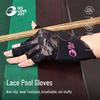 GOLOVEJOY Women's Lace Half-Finger Billiard & Pool Gloves
