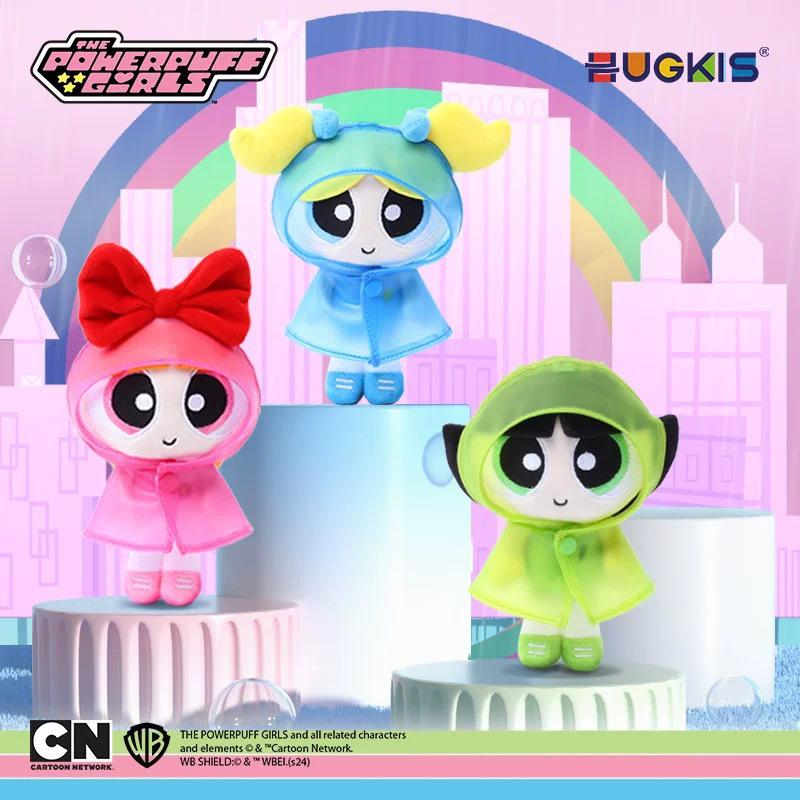 Powerpuff Girls Angel Heart Plush Pendant - Cute Raincoat Doll Gift for Girls
