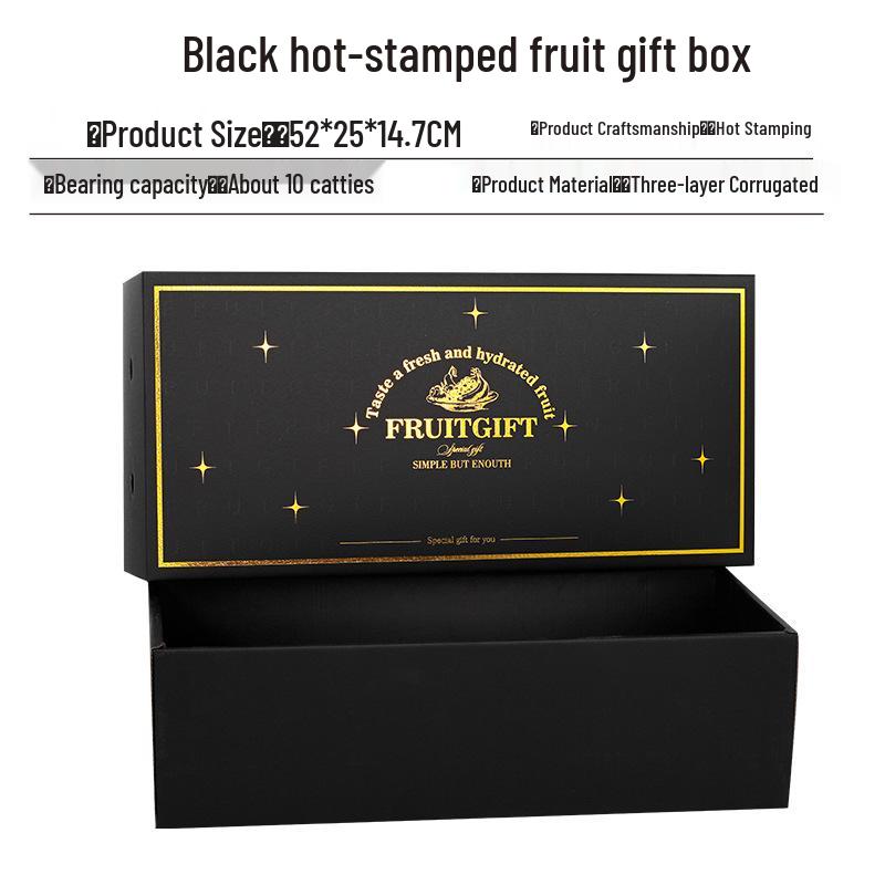 Ins Style Transparent Fruit & Flower Gift Box, 10 Jin Capacity, Leather Mixed Gift Box