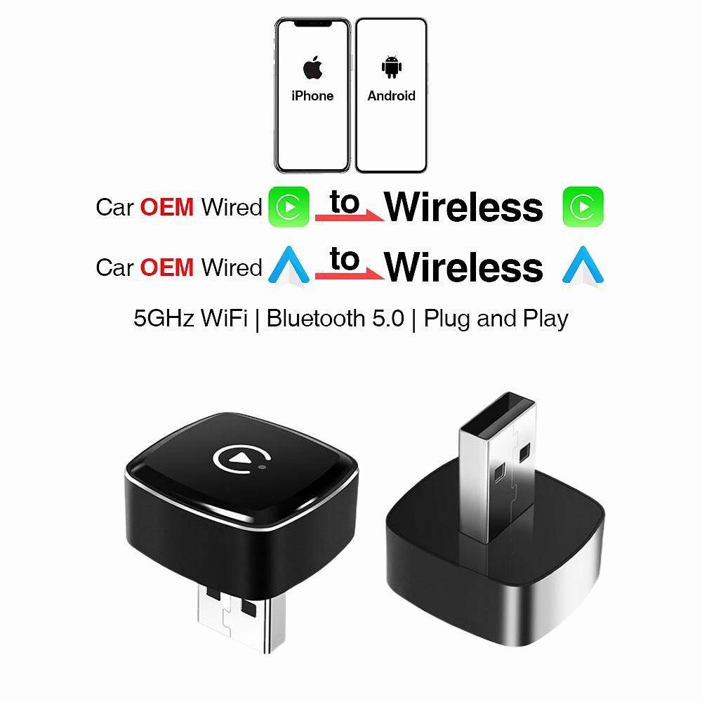 Ny Trådløs CarPlay Android Auto Adapter USB Dongle Smart Mini Boks Plug And Play Universel Til VW Toyota Nissan Honda Ford Benz