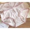 Lady Spring and Autumn Bear Cute Delicate Stripe All Kinds of Comfortable Cotton Antibacterial Crotch Underwear