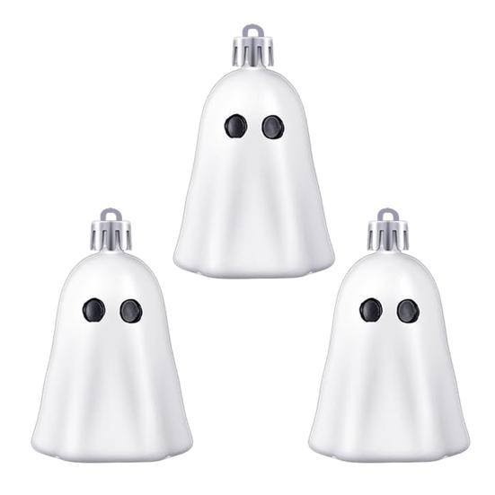 Halloween Hengende Spøkelsespynt Søt Rosa Hvit Spøkelse Halloween Treddekor Mini Spøkelsesdekorasjon for Hjemmefestdekor
