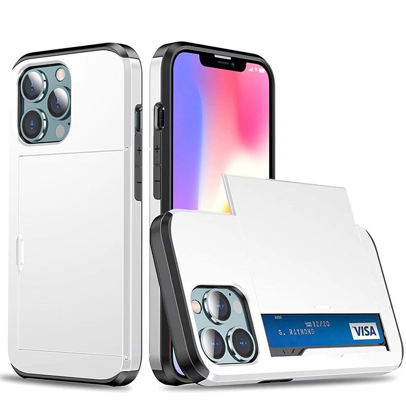 Push cover Apple 16 mobile phone case is suitable for iPhone17pro card 14 protective cover 13 anti-drop SE3 business anti-drop 13pro all-inclusive