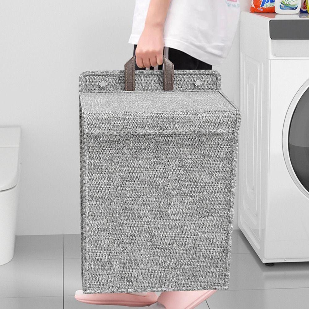 Large Capacity Sundries Storage Bag Punch Free Collapsible Laundry Basket  Bedroom