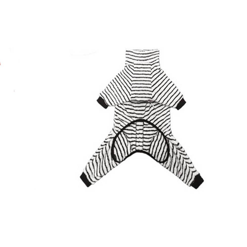 

Four-legged Design Dog Jumpsuit Anti-hair Loss Dog Pajamas Stylish Dog Sleepwear Fashion Outfit XS черный белый