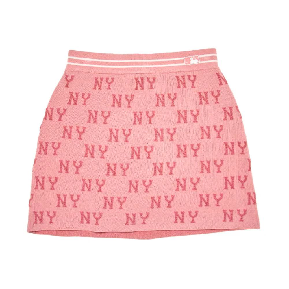 New MLB New York Yankees Casual Short Skirts Women's Pink 3FSKM0344-50PKS