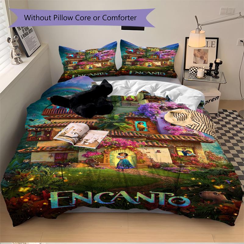 Magical House Garden Print 3Pcs Bedding Setduvet Cover With 2 Bedropillowcase Home Birthday Gift