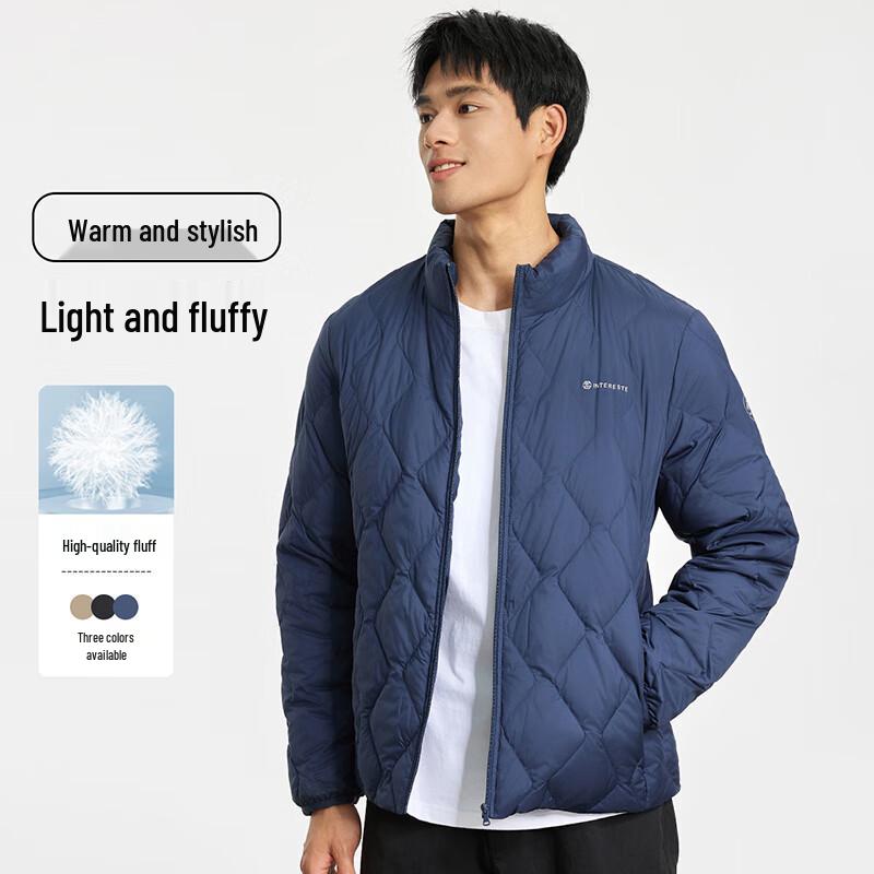 XueZhongFei Men's Lightweight Stand Collar Down Jacket