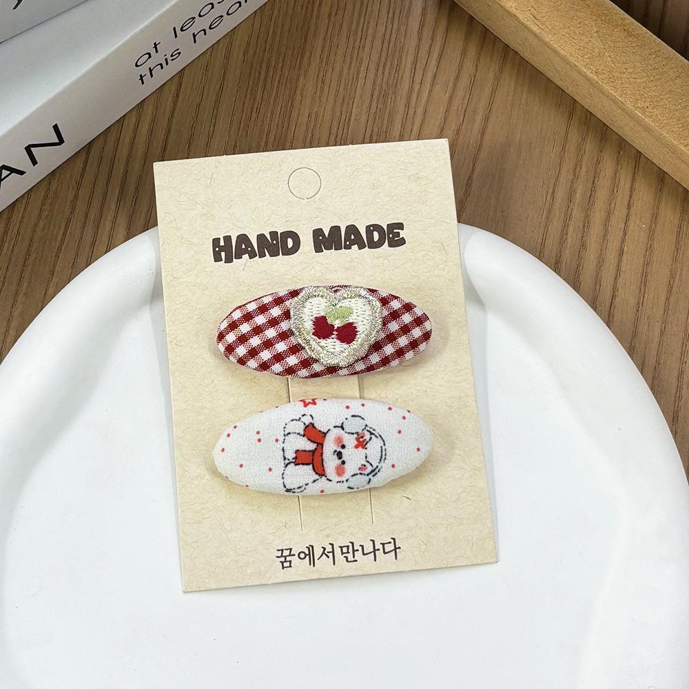 Frühlingsblumen-Haarspange: Vielseitige Stoff-Haarspange für Pony und krauses Haar, mädchenhaftes Kopfschmuck-Accessoire für Frauen