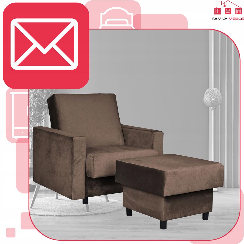 Alicja Reclining Armchair with Sleeping Footrest and Storage Family Meble